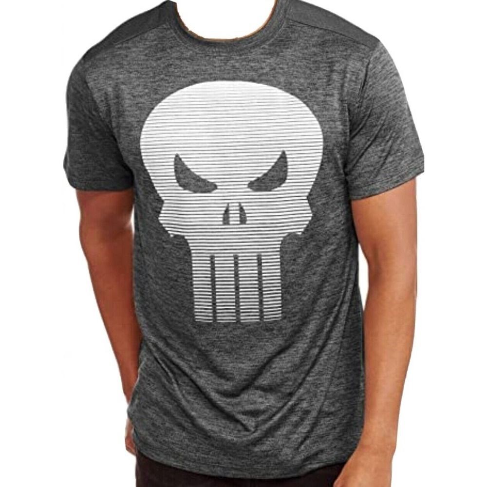 Marvel Men's T-Shirt The Punisher Skull Logo RARE Graphic Tee Small Unisex